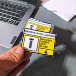 Caution Spacer Decal