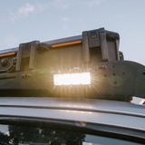 ba-4 led light mounted on an aftermarket roof rack